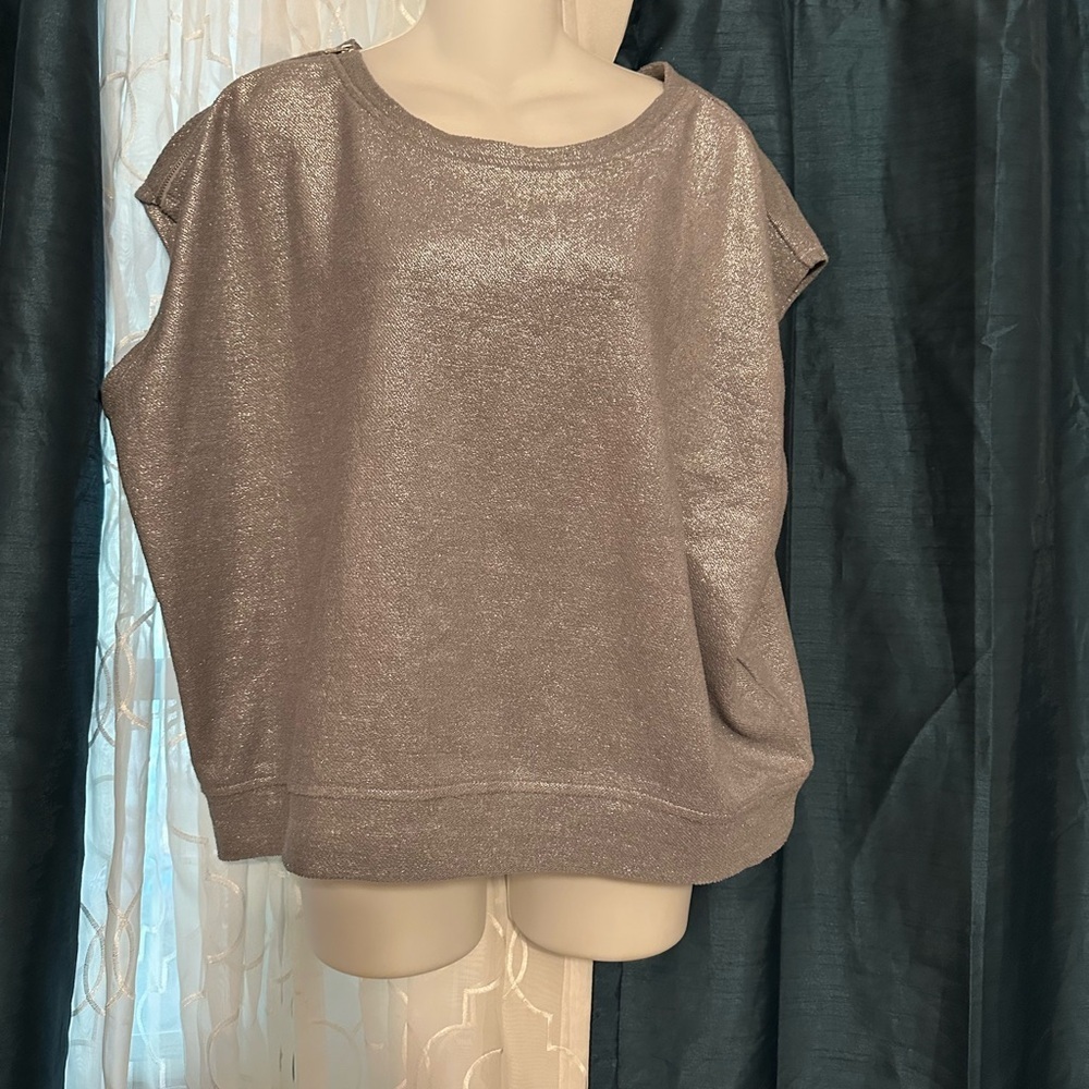 Metallic Gray Women's Sweatshirt